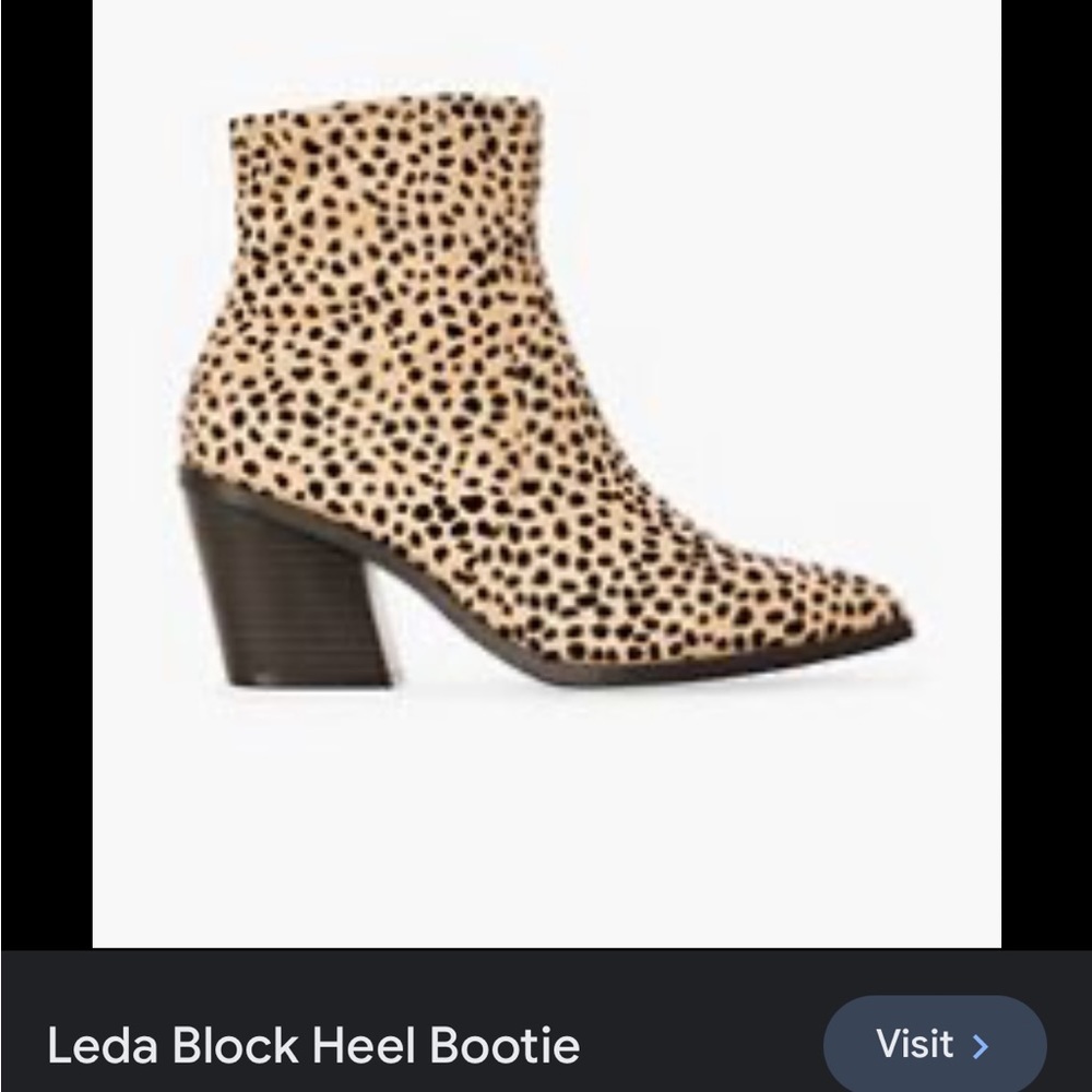 Block heel booties